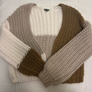 Color block Cardigan Sweater